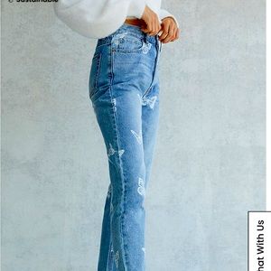 PacSun Eco Butterfly Ultra High Waisted Slim Fit Jeans